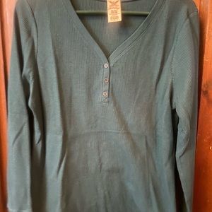 Faded Glory thermal shirt. 3 top buttons